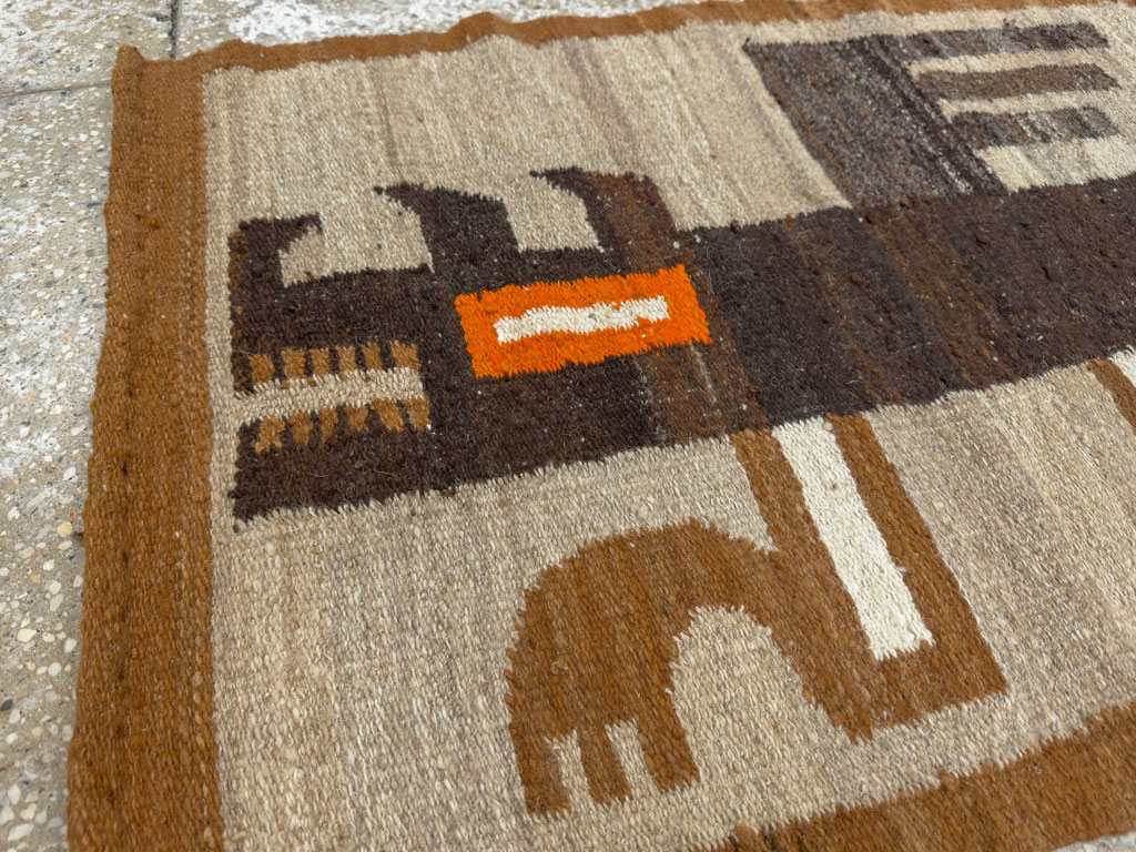 Vintage American Pictorial Navajo Rug, No.33801 - Galerie Shabab