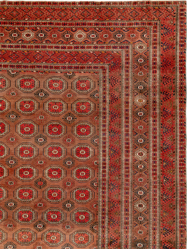 Antique Central Asian Bokhara Oversize Carpet, No.33822 - Galerie Shabab