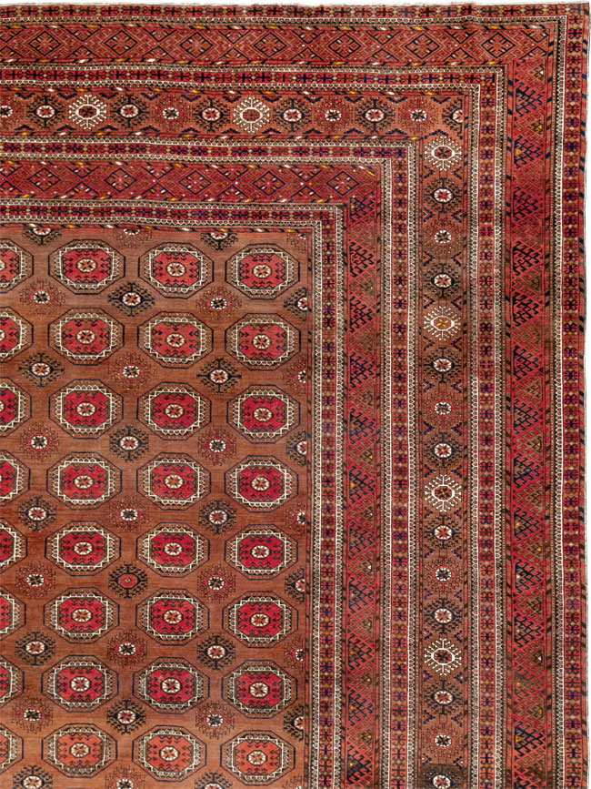 Antique Central Asian Bokhara Oversize Carpet, No.33822 - Galerie Shabab