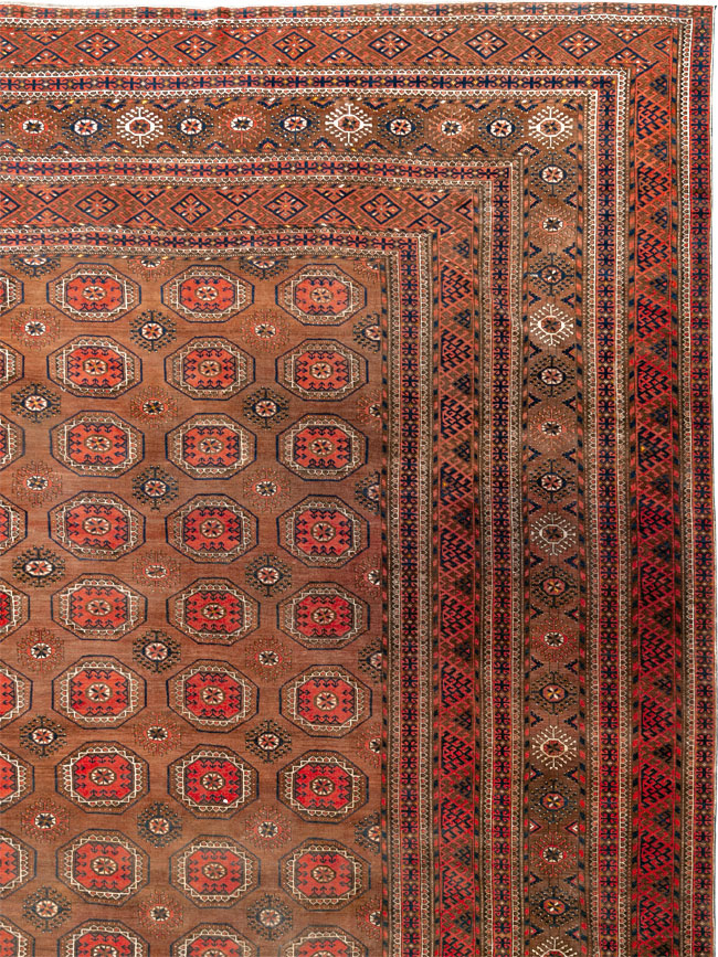 Antique Central Asian Bokhara Oversize Carpet, No.33822 - Galerie Shabab