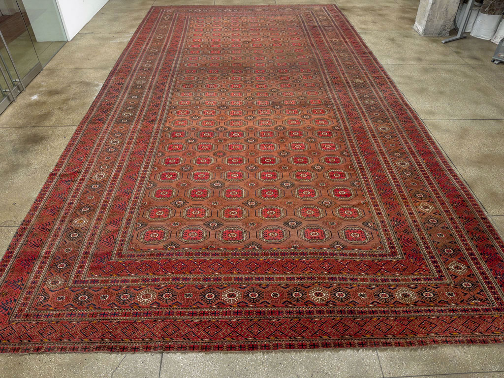 Antique Central Asian Bokhara Oversize Carpet, No.33822 - Galerie Shabab