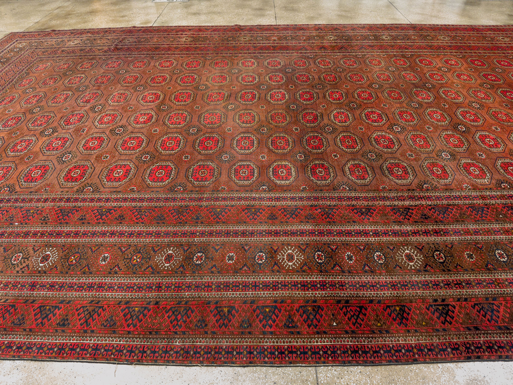 Antique Central Asian Bokhara Oversize Carpet, No.33822 - Galerie Shabab