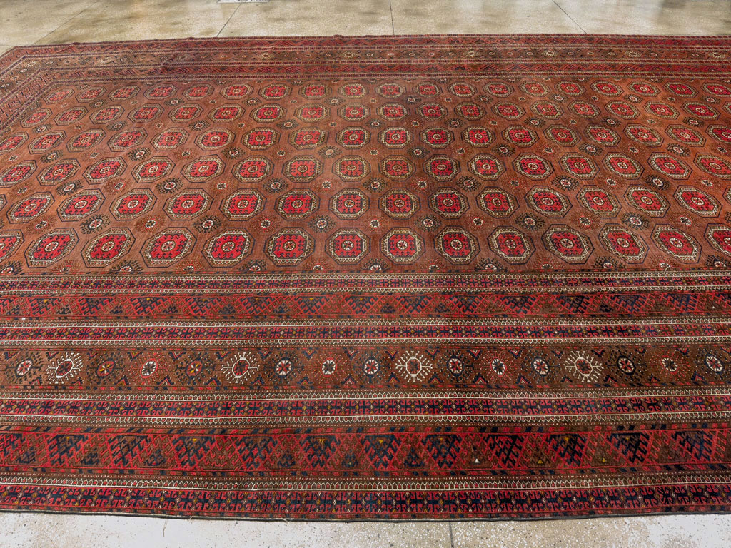 Antique Central Asian Bokhara Oversize Carpet, No.33822 - Galerie Shabab