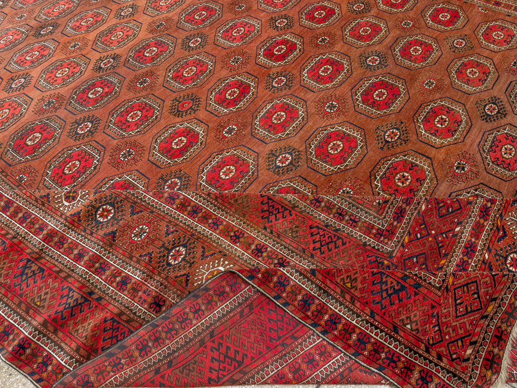 Antique Central Asian Bokhara Oversize Carpet, No.33822 - Galerie Shabab