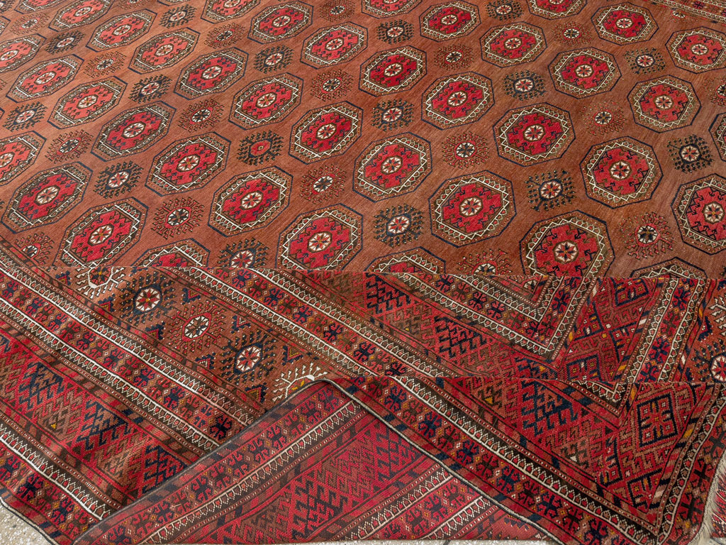 Antique Central Asian Bokhara Oversize Carpet, No.33822 - Galerie Shabab