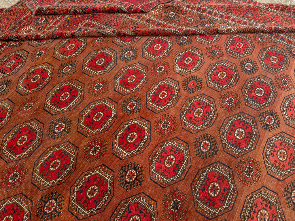 Antique Central Asian Bokhara Oversize Carpet, No.33822 - Galerie Shabab