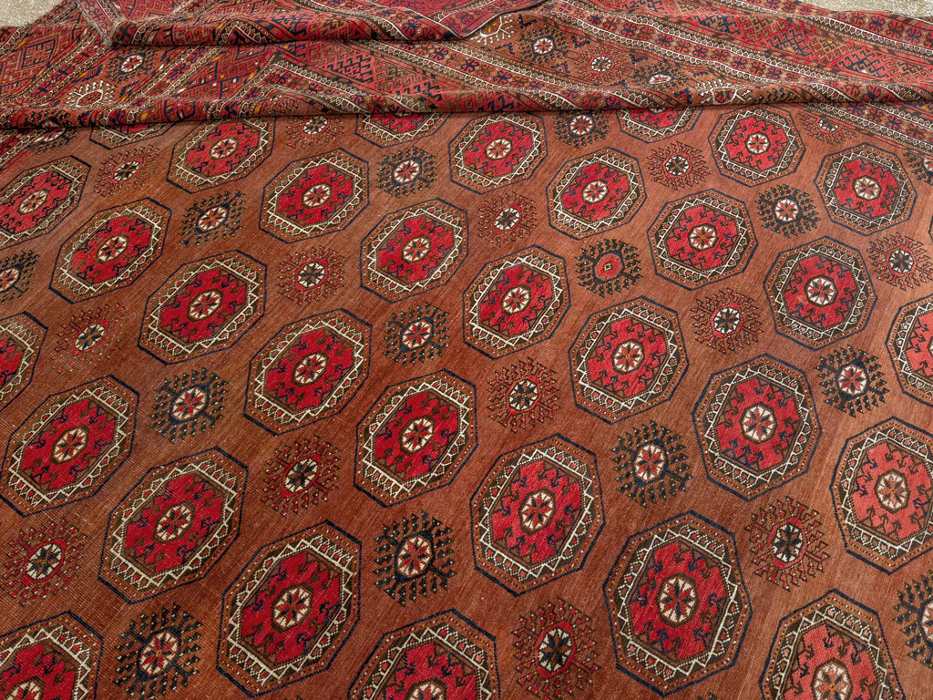 Antique Central Asian Bokhara Oversize Carpet, No.33822 - Galerie Shabab