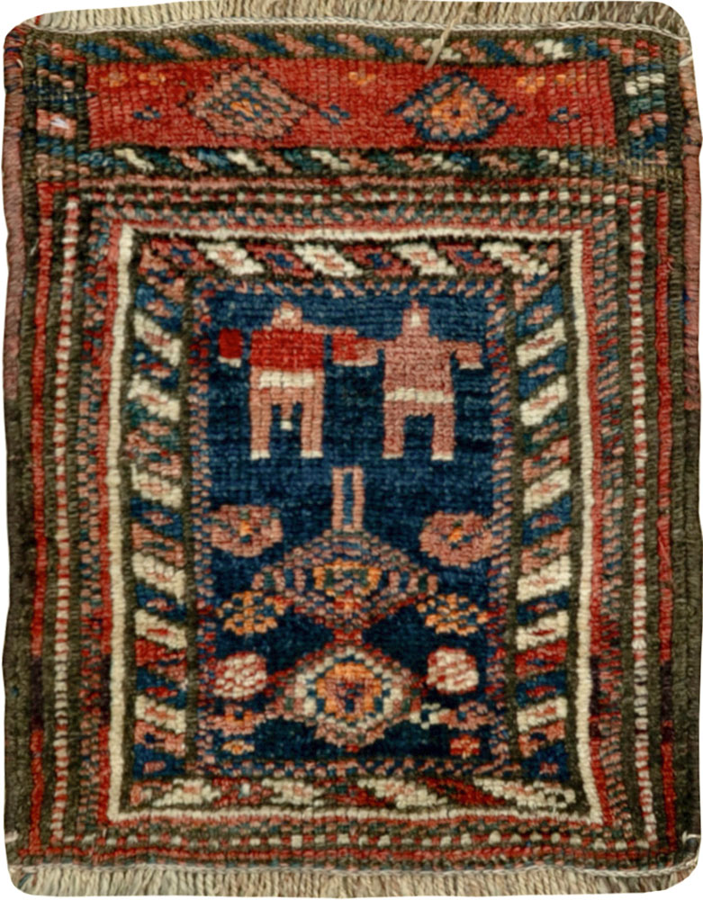 Antique Persian Kurdish Bagface, No.33824 - Galerie Shabab