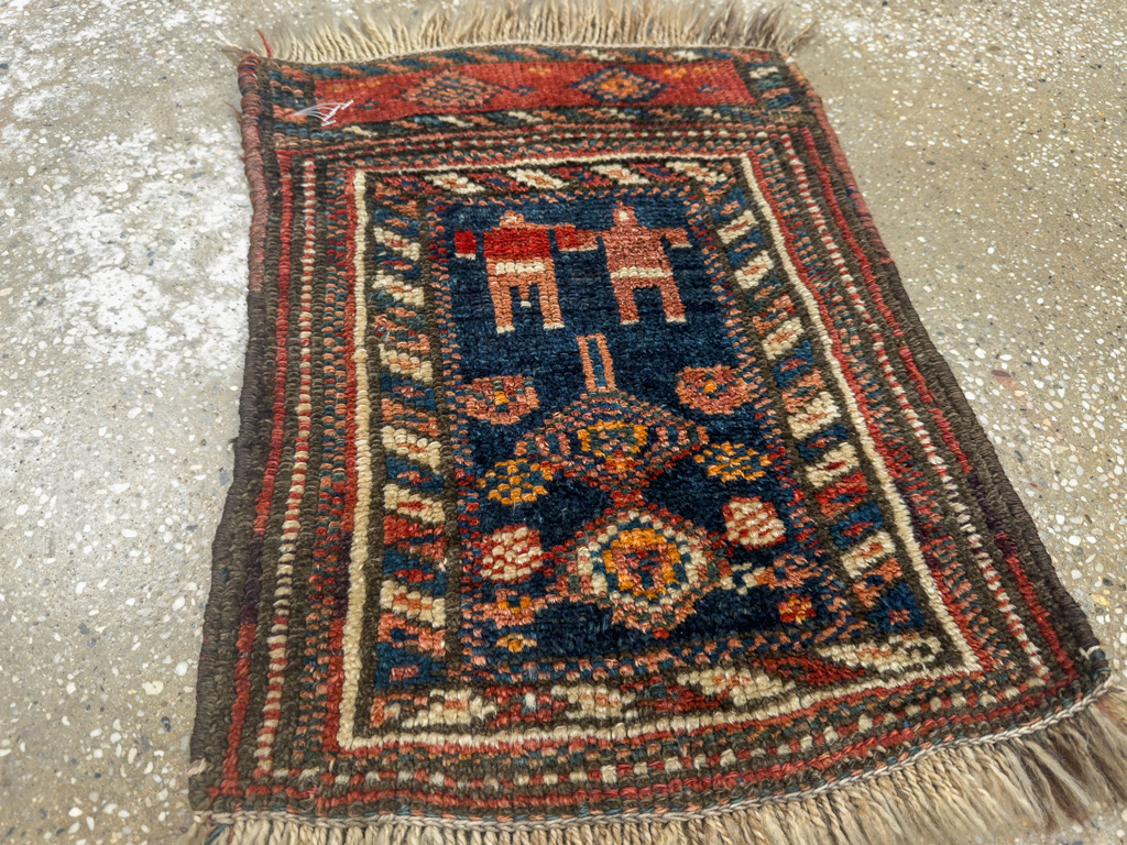 Antique Persian Kurdish Bagface, No.33824 - Galerie Shabab