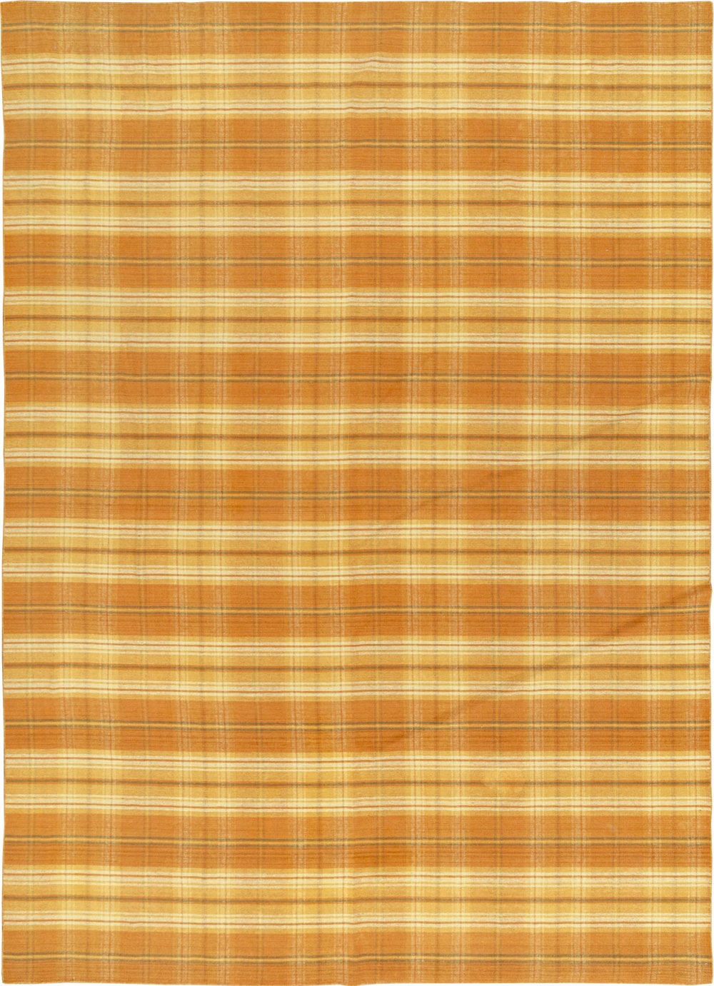 Vintage Indian Flatweave Room Size Carpet, No.33825 - Galerie Shabab