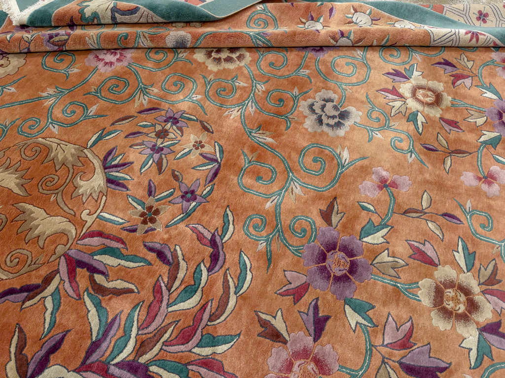 Vintage Chinese Art Deco Large Carpet, No.33836 - Galerie Shabab