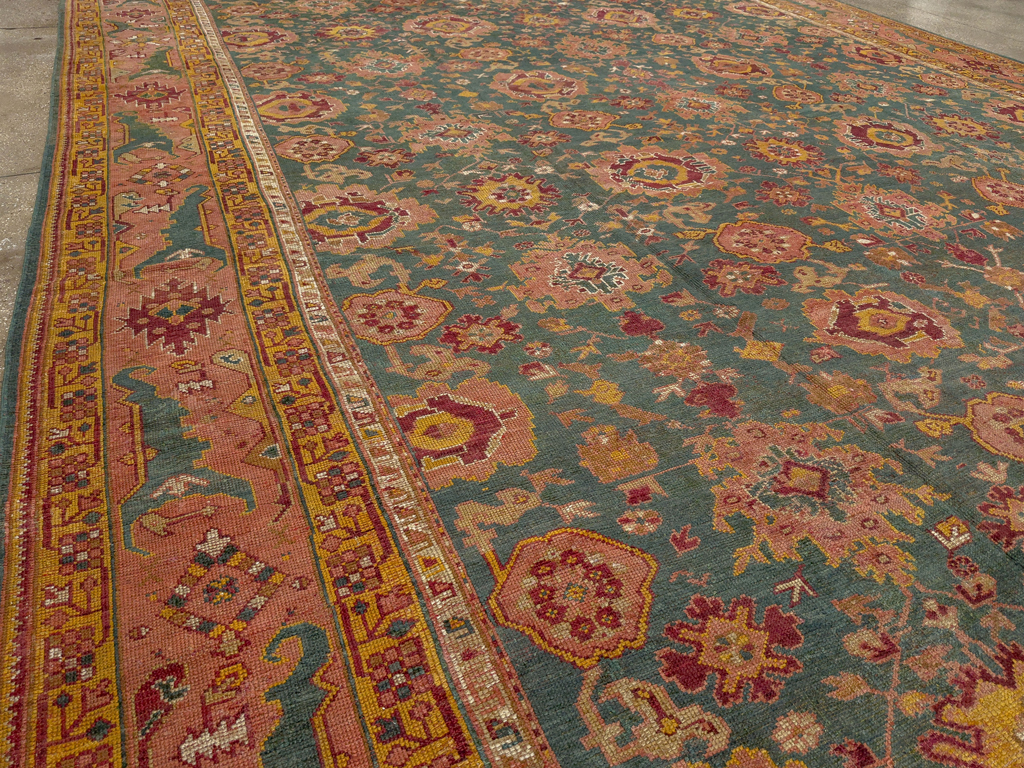 Antique Turkish Oushak Oversize Carpet, No.33866 - Galerie Shabab