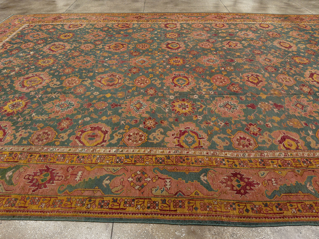 Antique Turkish Oushak Oversize Carpet, No.33866 - Galerie Shabab