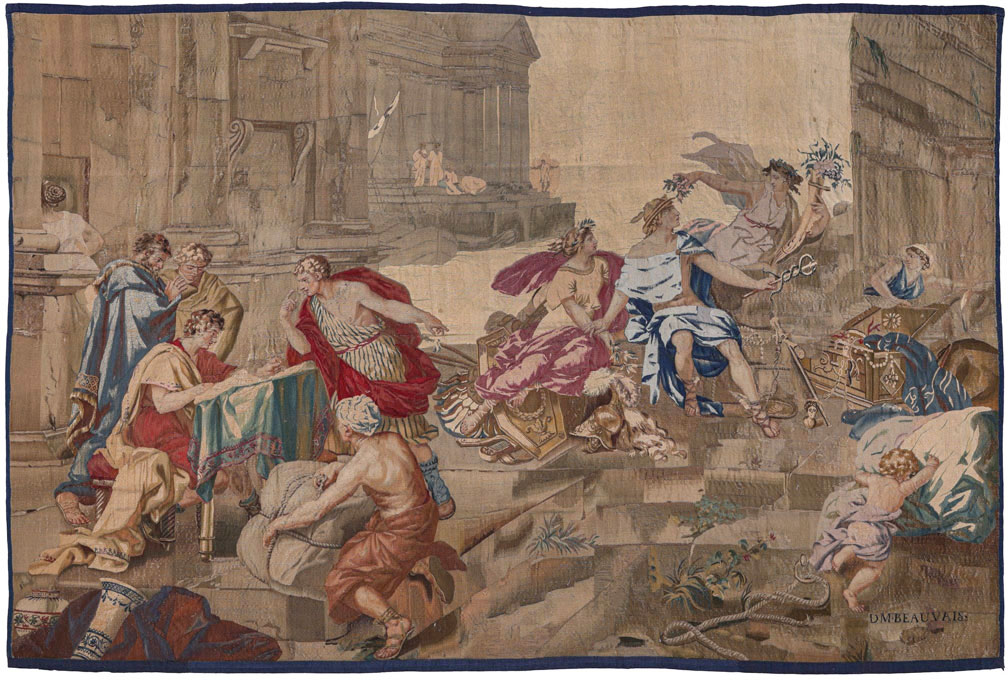 Antique French Tapestry, No.33897 - Galerie Shabab