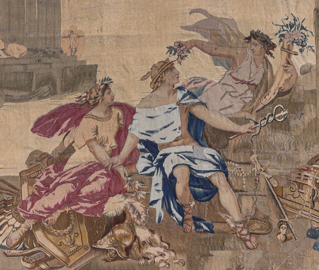 Antique French Tapestry, No.33897 - Galerie Shabab