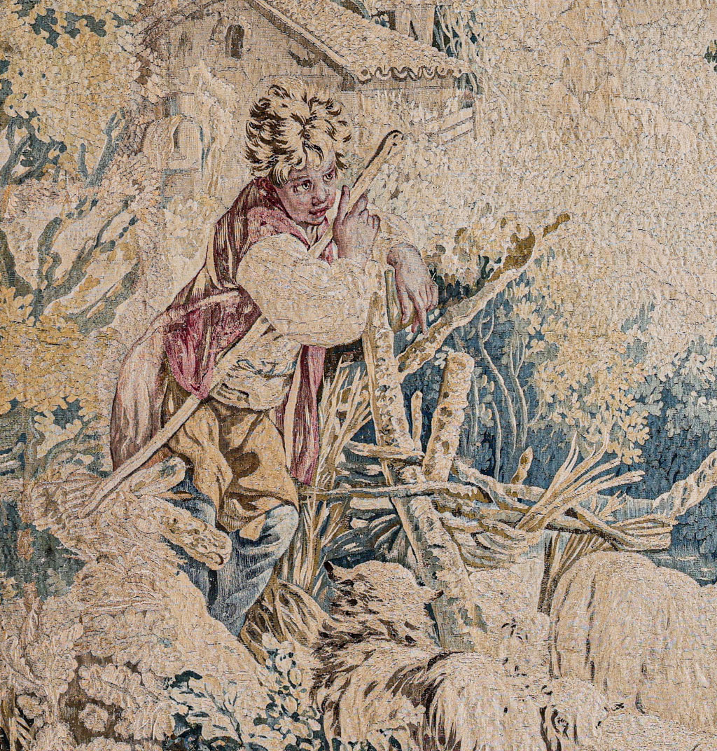Antique French Tapestry, No.33898 - Galerie Shabab