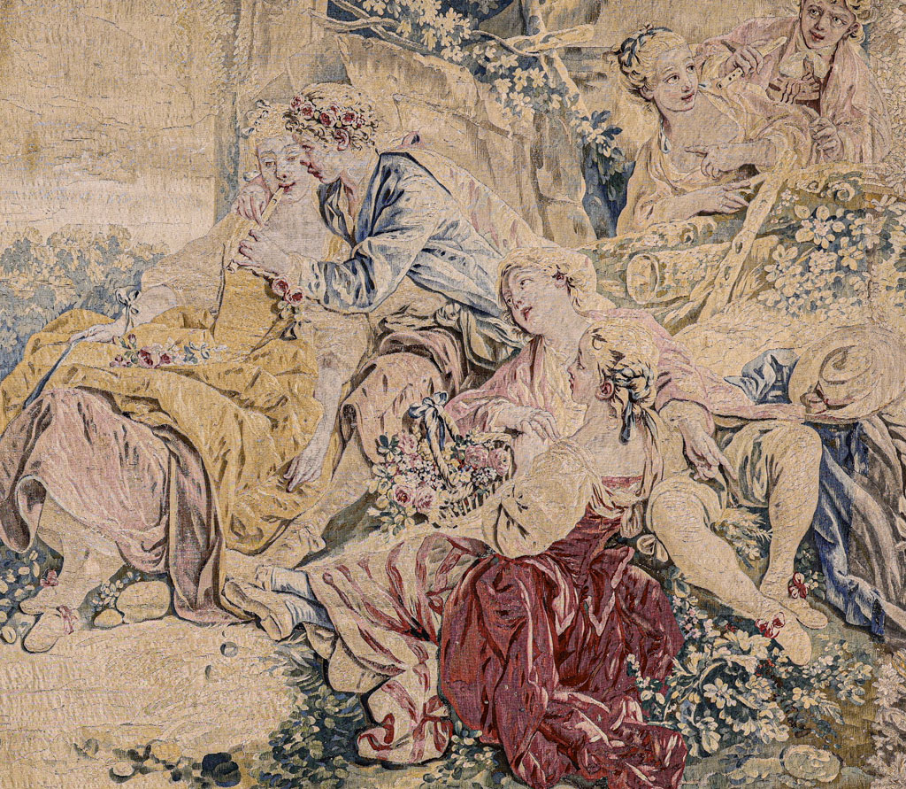Antique French Tapestry, No.33898 - Galerie Shabab