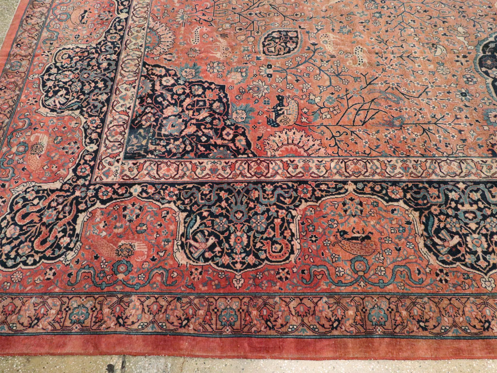 Antique Indian Larestan Carpet, No.8021 - Galerie Shabab