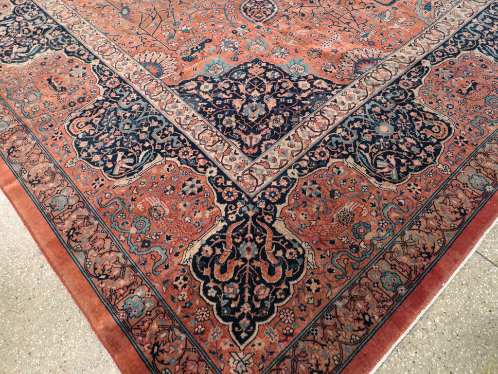 Antique Indian Larestan Carpet, No.8021 - Galerie Shabab
