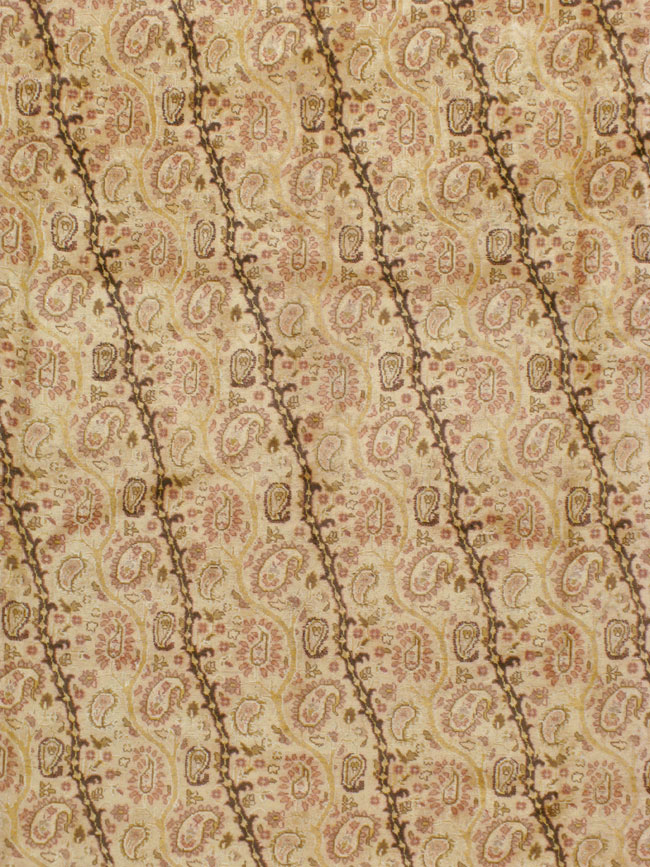 Antique Persian Tabriz Square Carpet, No.8048 - Galerie Shabab