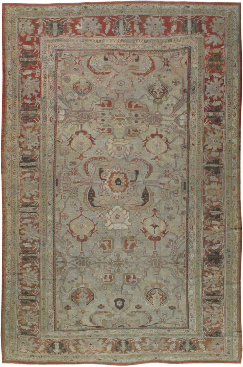 Antique Mahal Carpet, No.8080 - Galerie Shabab