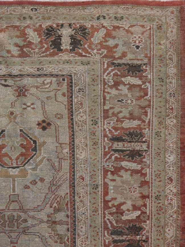 Antique Mahal Carpet, No.8080 - Galerie Shabab