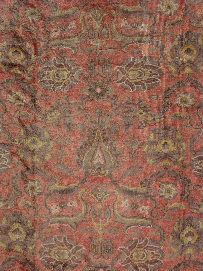Antique Turkish Oushak Carpet, No.8086 - Galerie Shabab