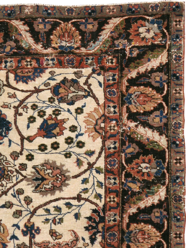 Antique Persian Tabriz Distressed Rug, No.8114 - Galerie Shabab