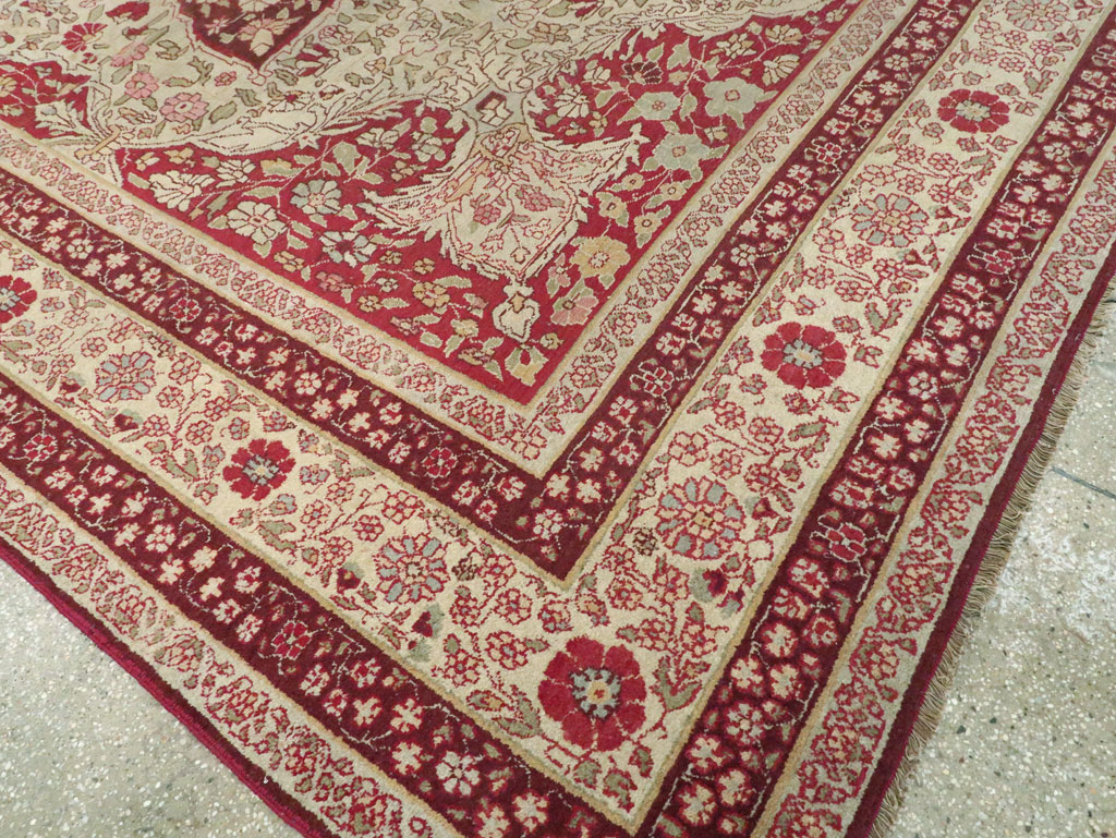 Antique Indian Lahore Carpet, No.8116 - Galerie Shabab