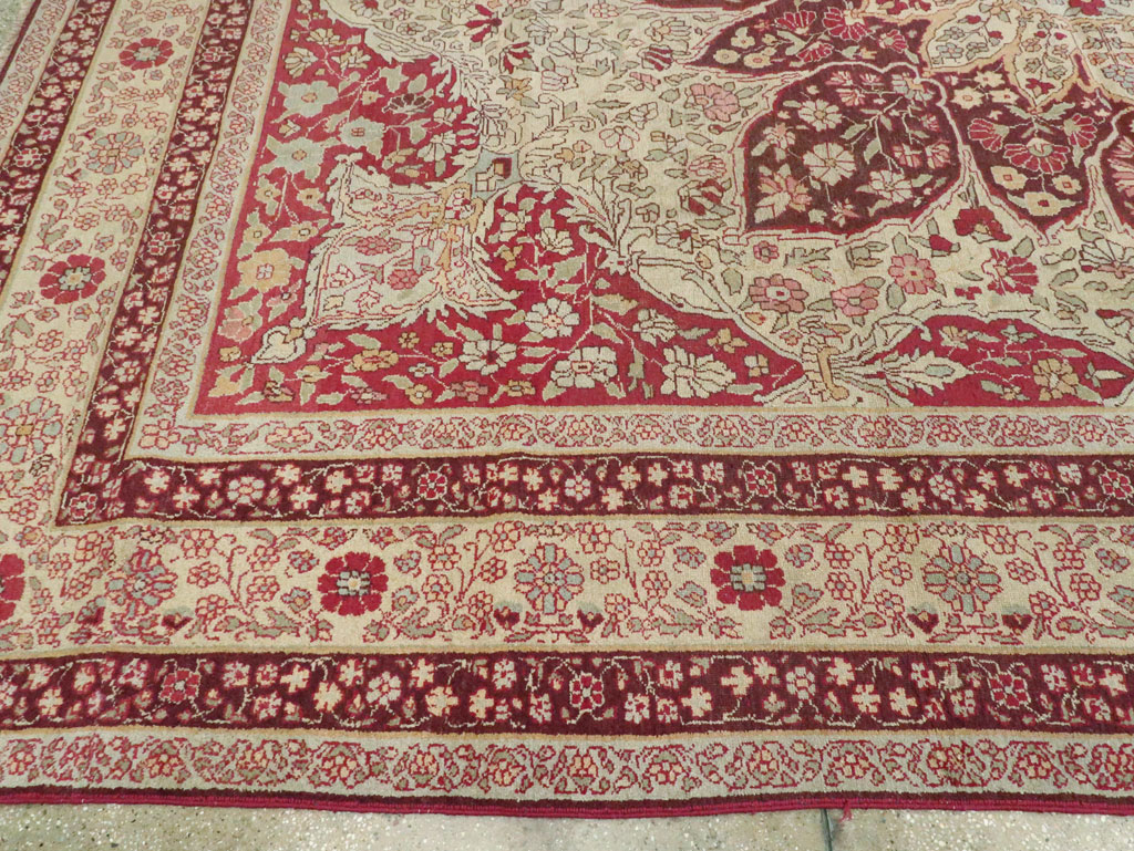 Antique Indian Lahore Carpet, No.8116 - Galerie Shabab