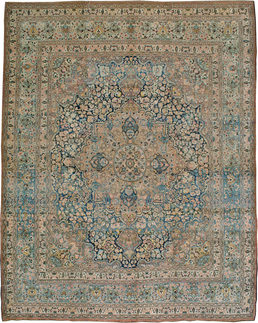 Antique Persian Mashad Carpet, No.8122 - Galerie Shabab