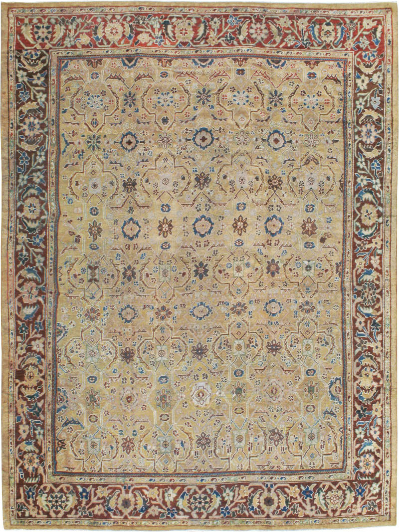 Antique Persian Mahal Carpet, No.8128 - Galerie Shabab