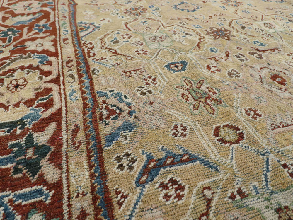 Antique Persian Mahal Carpet, No.8128 - Galerie Shabab