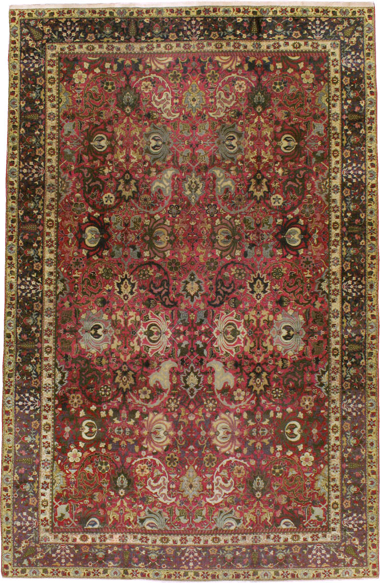 Antique Indian Lahore Carpet, No.8135 - Galerie Shabab