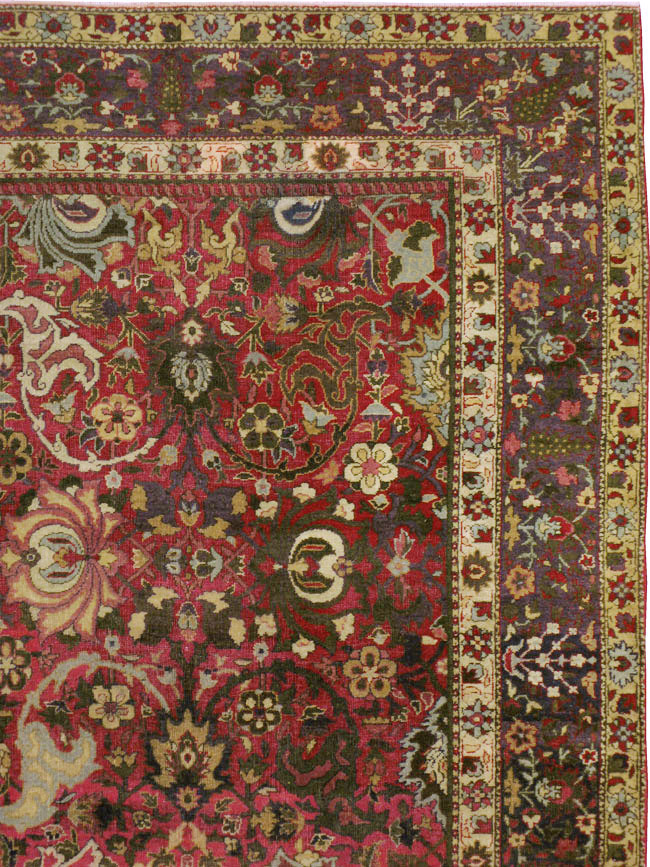 Antique Indian Lahore Carpet, No.8135 - Galerie Shabab