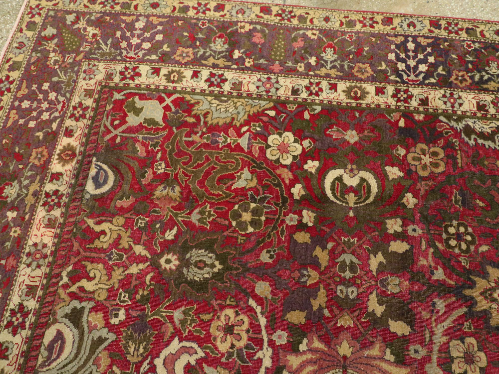 Antique Indian Lahore Carpet, No.8135 - Galerie Shabab