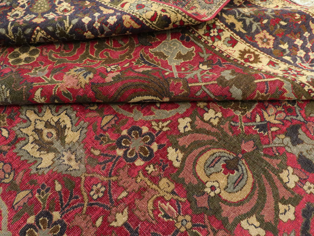 Antique Indian Lahore Carpet, No.8135 - Galerie Shabab