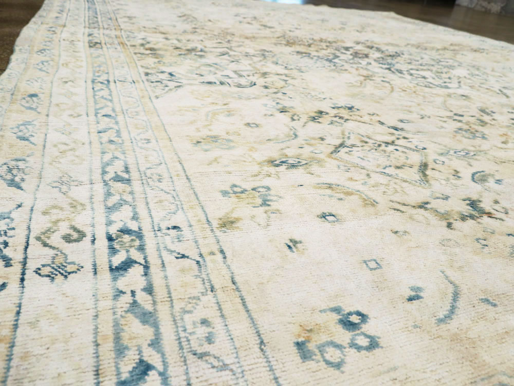 Antique Indian Cotton Agra Carpet, No.8142 - Galerie Shabab