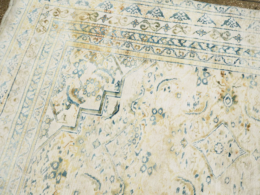 Antique Indian Cotton Agra Carpet, No.8142 - Galerie Shabab