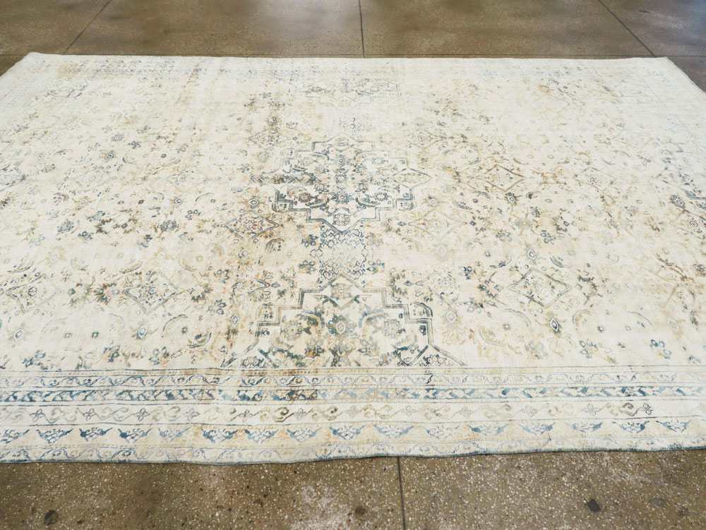 Antique Indian Cotton Agra Carpet, No.8142 - Galerie Shabab