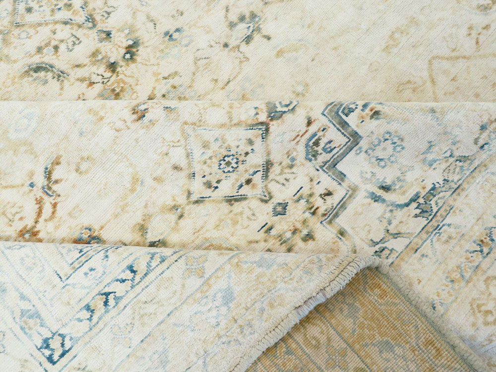 Antique Indian Cotton Agra Carpet, No.8142 - Galerie Shabab