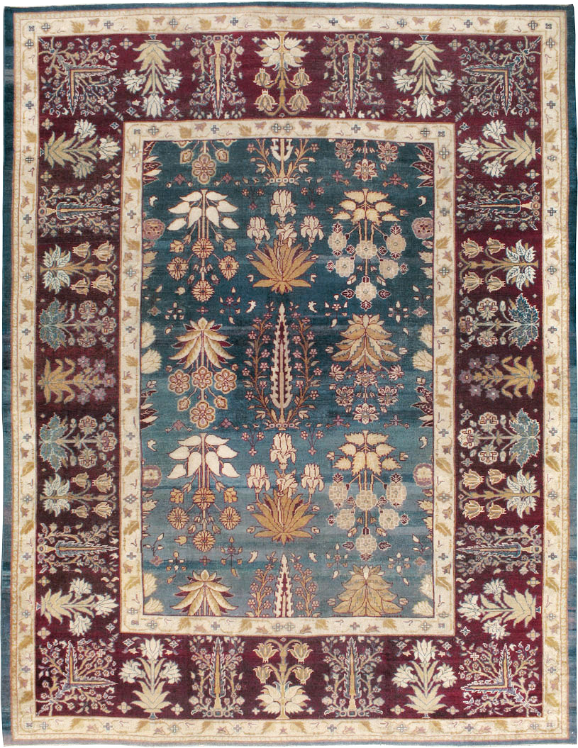 Antique Indian Amritsar Carpet, No.8154 - Galerie Shabab