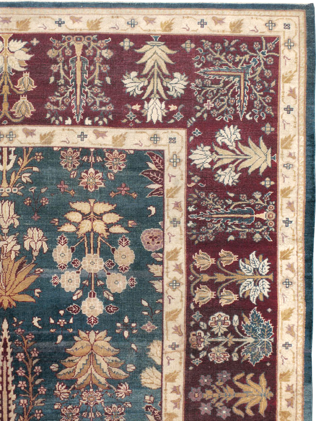 Antique Indian Amritsar Carpet, No.8154 - Galerie Shabab