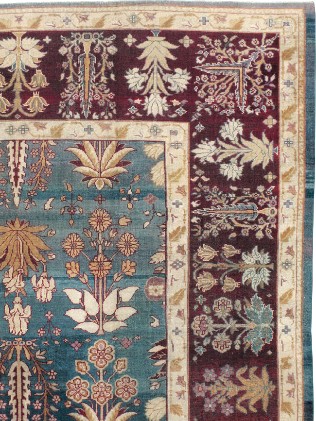 Antique Indian Amritsar Carpet, No.8154 - Galerie Shabab