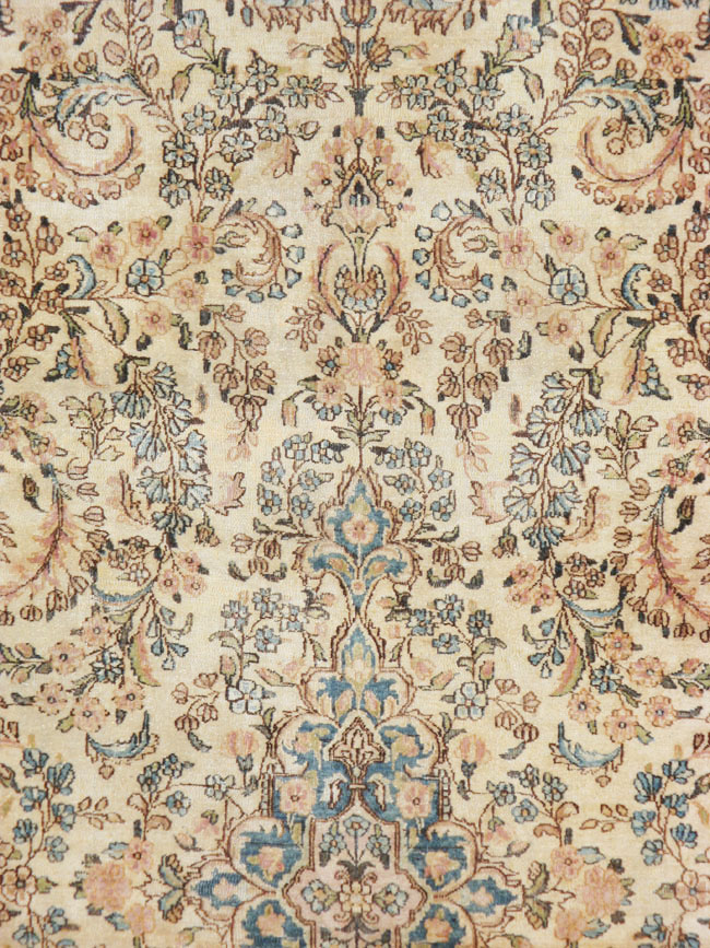 Vintage Persian Kerman Carpet, No.8155 - Galerie Shabab