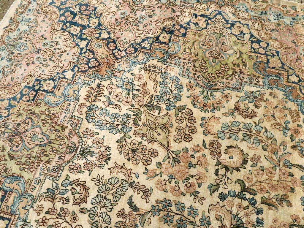 Vintage Persian Kerman Carpet, No.8155 - Galerie Shabab