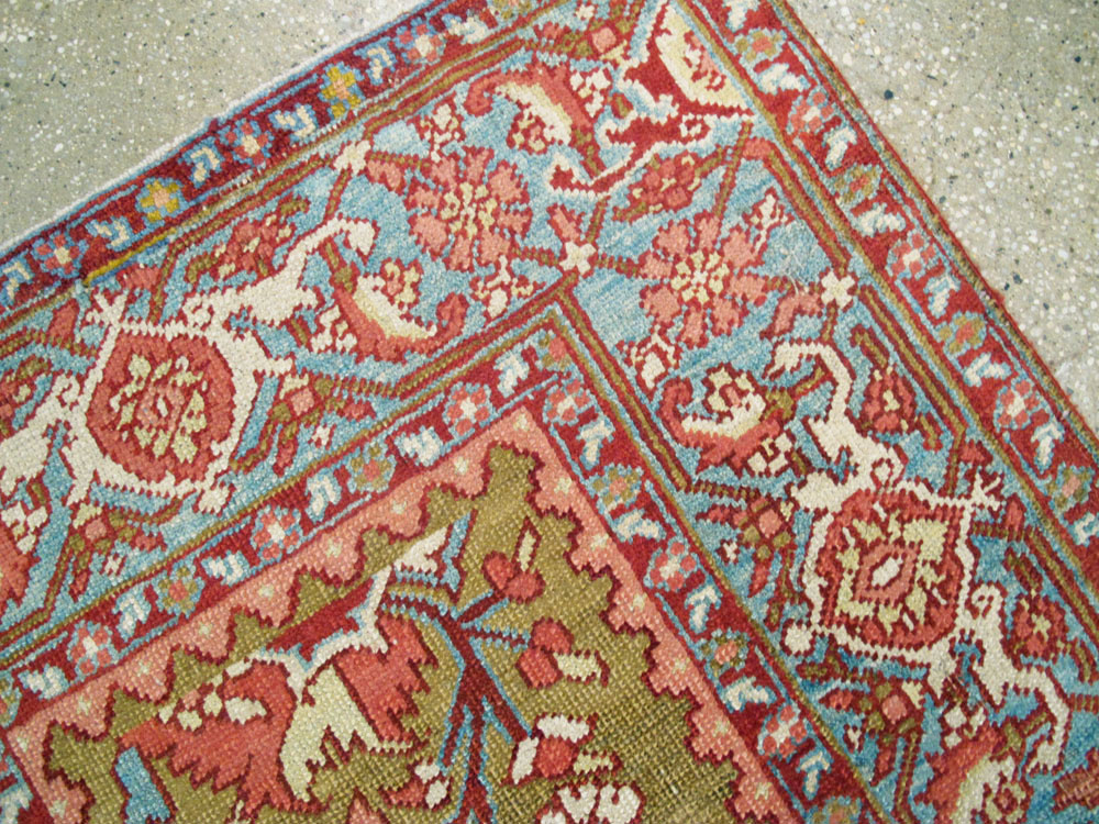 Antique Persian Heriz Rug, No.8175 - Galerie Shabab