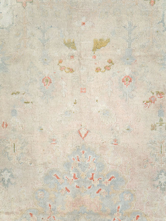 Antique Turkish Oushak Room Size Carpet, No.8192 - Galerie Shabab