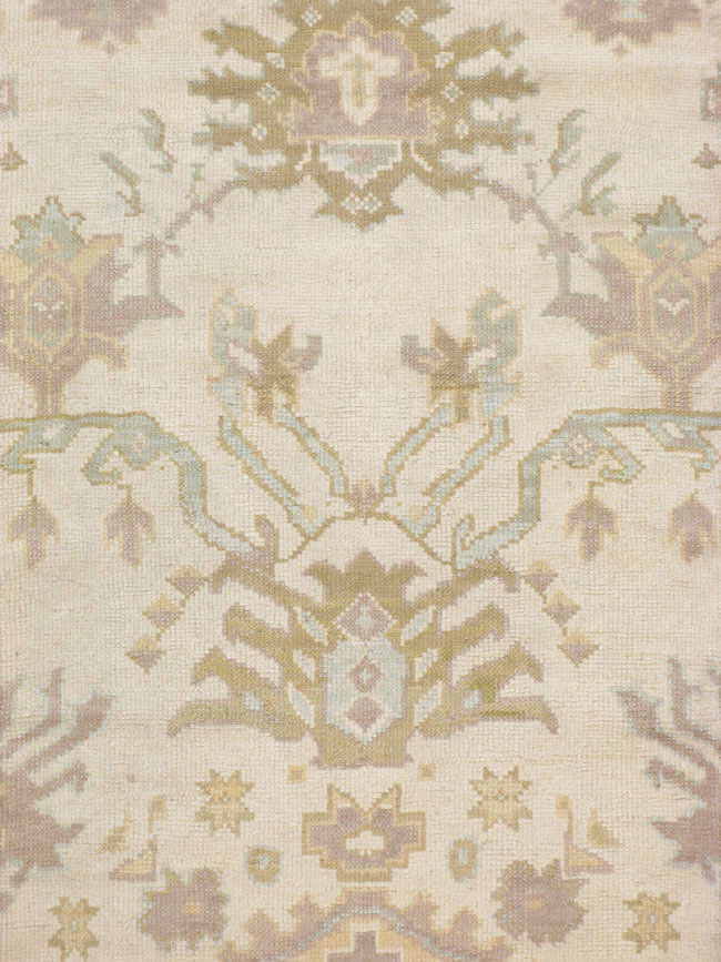 Vintage Turkish Oushak Room Size Carpet, No.8207 - Galerie Shabab