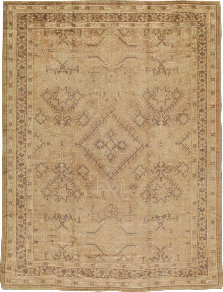 Antique Turkish Oushak Carpet, No.8218 - Galerie Shabab